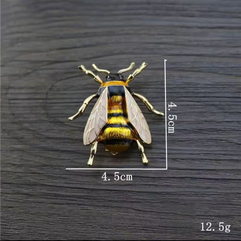 2PCS Colorful Bumblebee Enamel Brooch Pin Set - Picture 12 of 13
